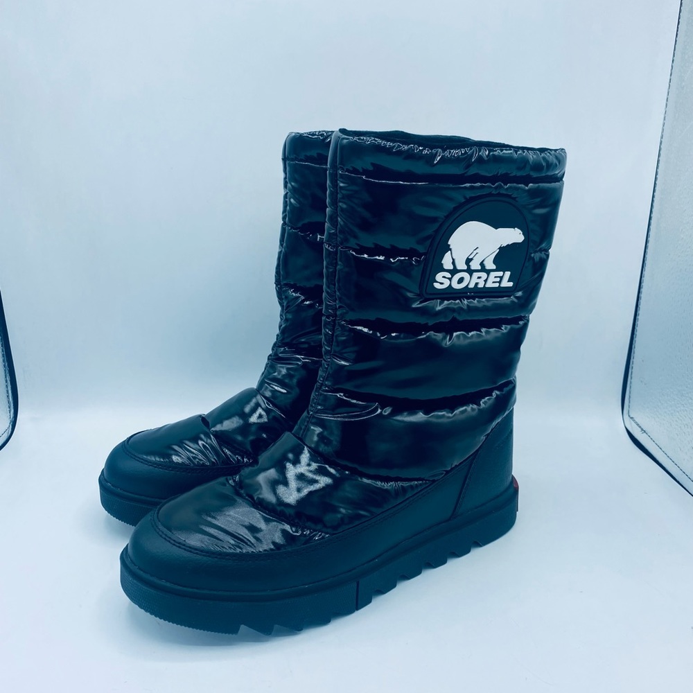Sorel Black Joan of Arctic Next Lite Mid Puffy